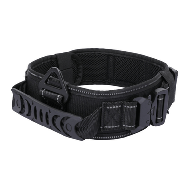 Reflective Black Quick Release Metal Buckle Outdoor Dog Walking Collar