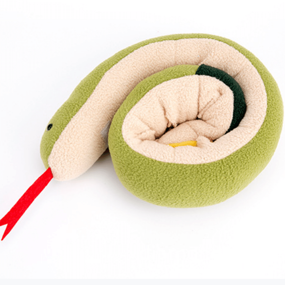 Roll Up Snake Treat Sniffing Dog Toy