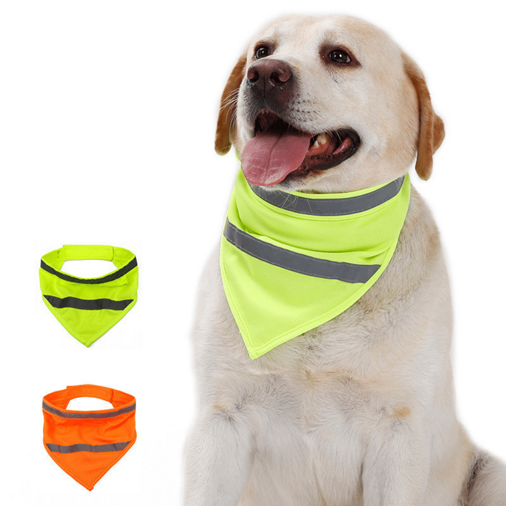 Safety Reflective Fluorescent Dog Bandana