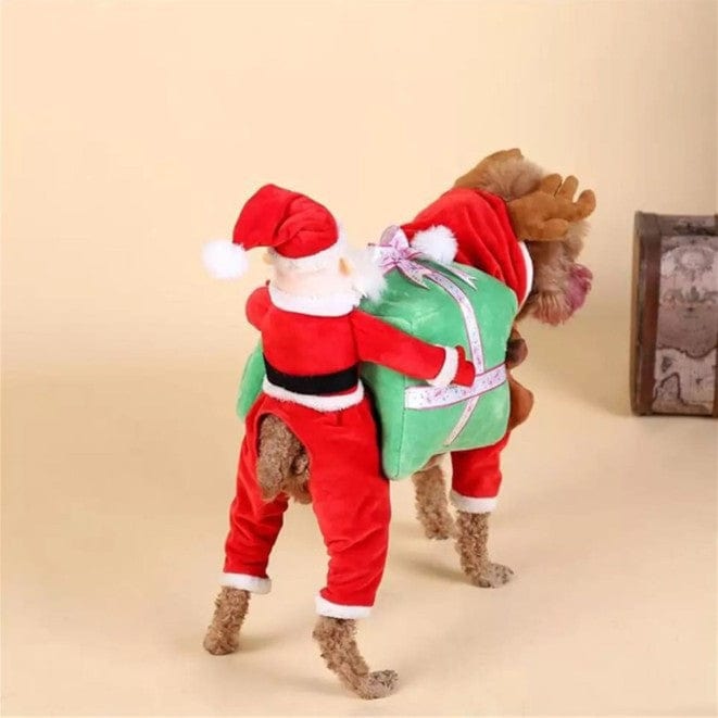 Santa Claus Carrying Gift Dog Costume