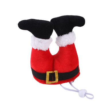 Santa Claus Legs Dog Hat