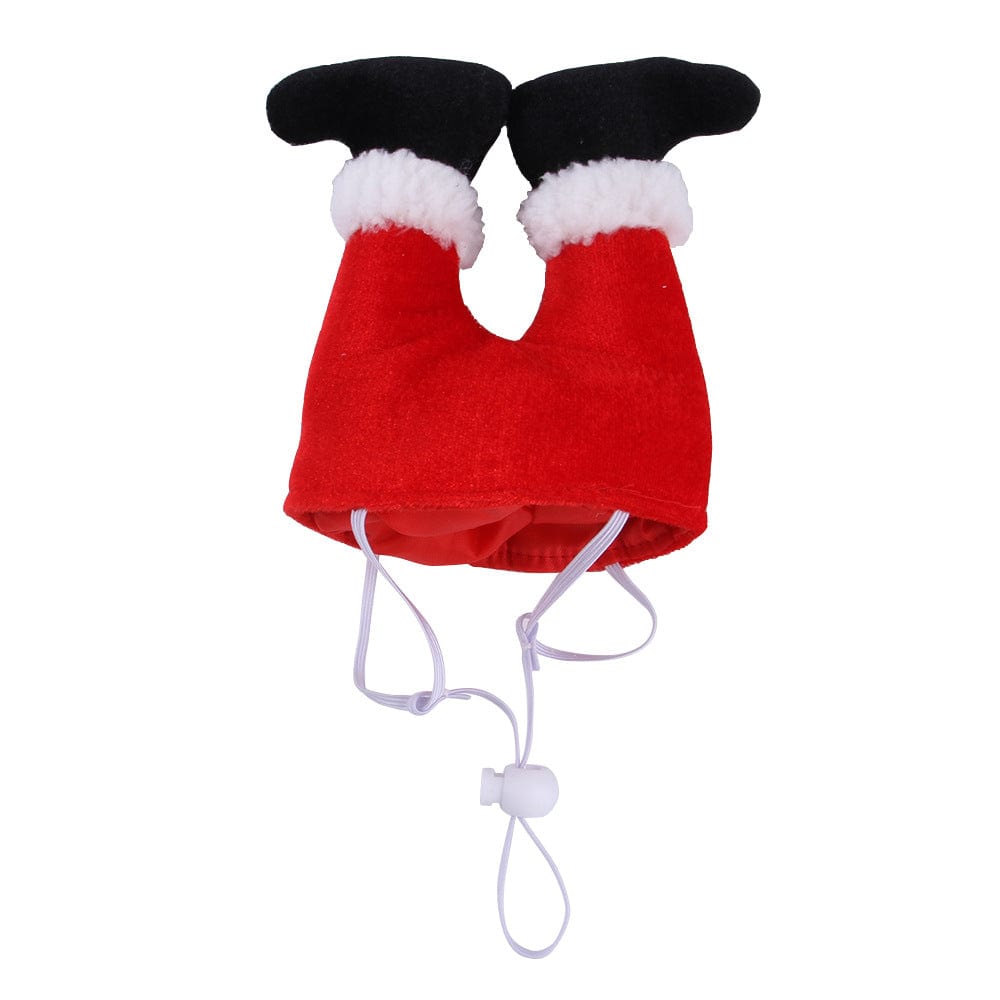 Santa Claus Legs Dog Hat