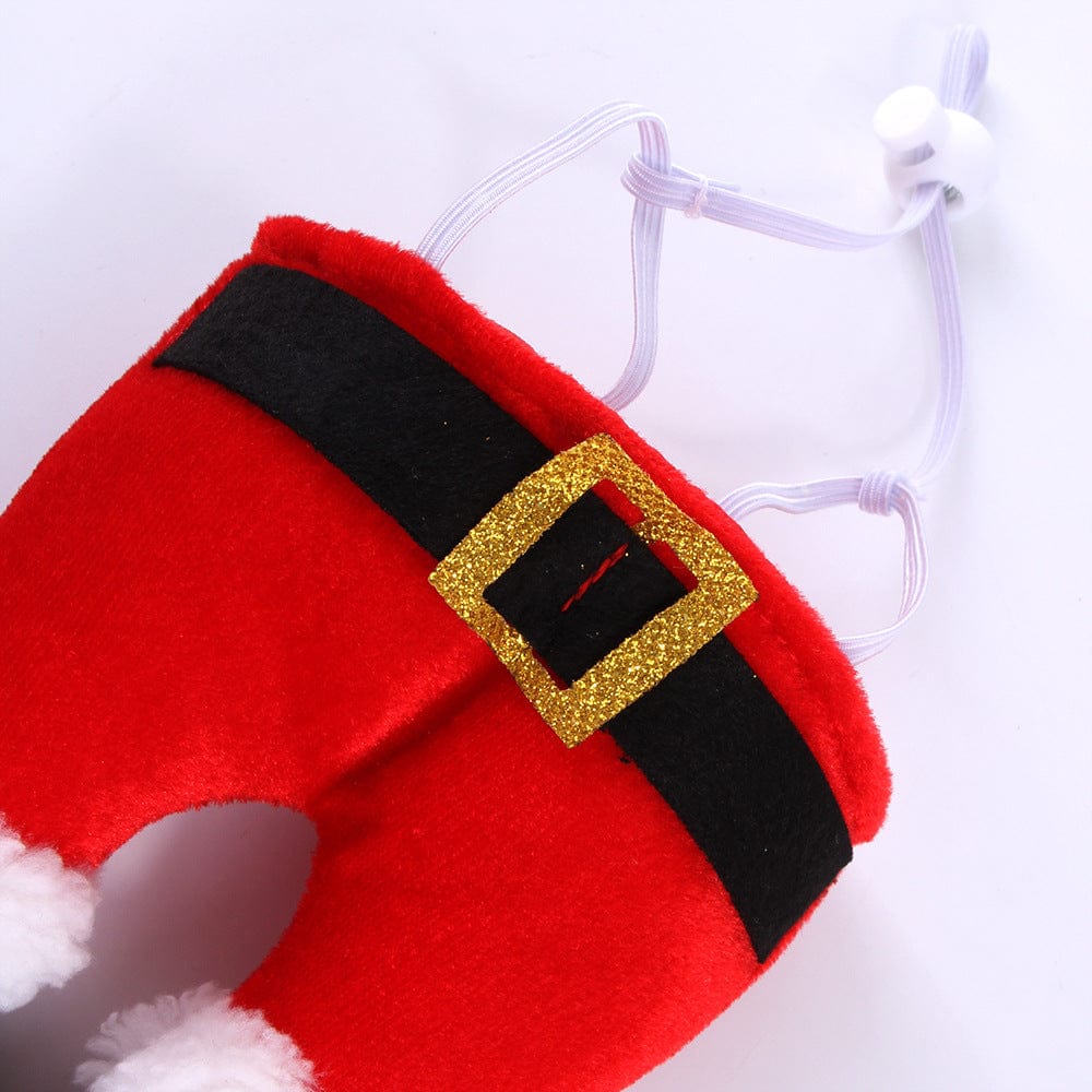 Santa Claus Legs Dog Hat