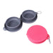 Silicone 2 in 1 Double Travel Collapsible Dog Bowls