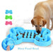 Silicone Bone Shaped Slow Feeder Dog Bowl