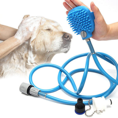 Silicone Dog Bathing Hand Sprayer and Scrubber