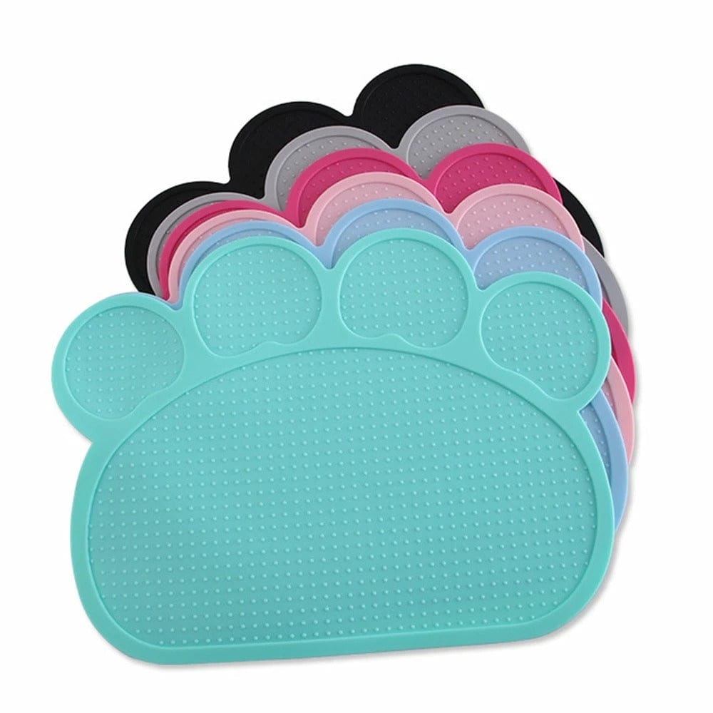 Silicone Paw Shaped Dog Food Placemat