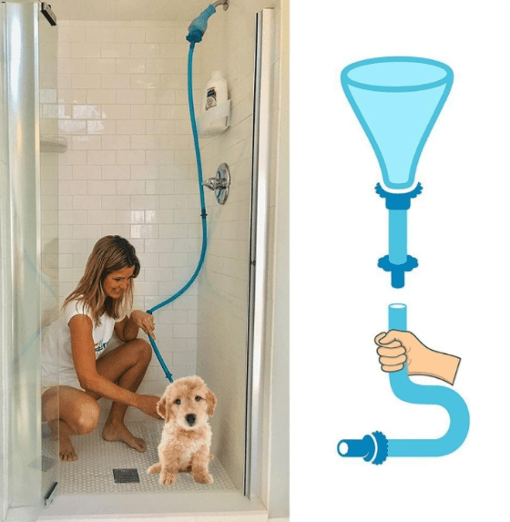 Silicone Slip On Dog Wash Hose Attachment