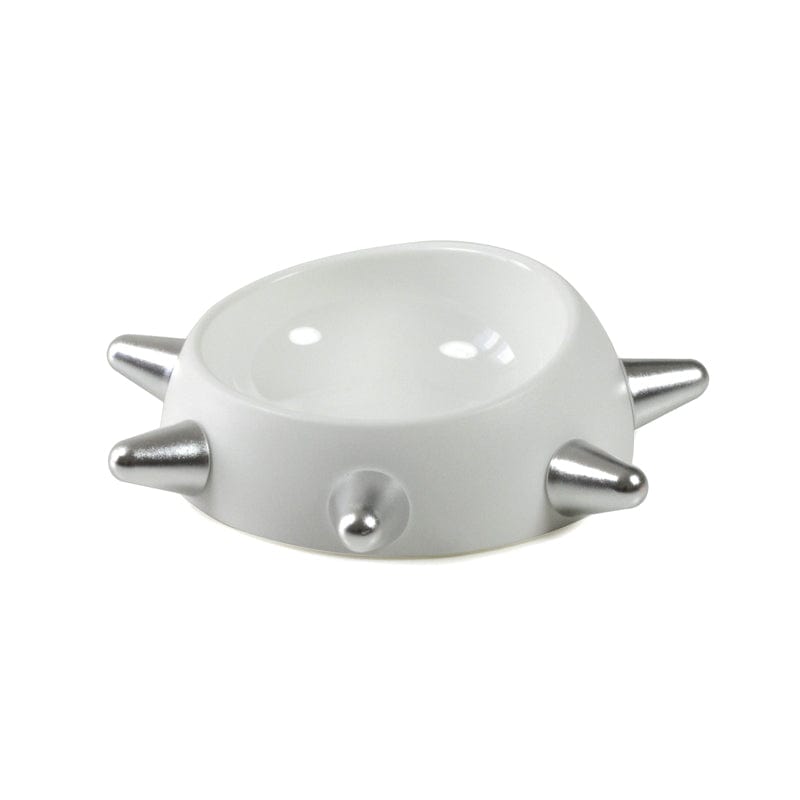 Silvery white / M High temperature resistant food bowl