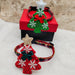 Simple Christmas Snowflake Canvas Pet Collar