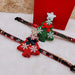 Simple Christmas Snowflake Canvas Pet Collar