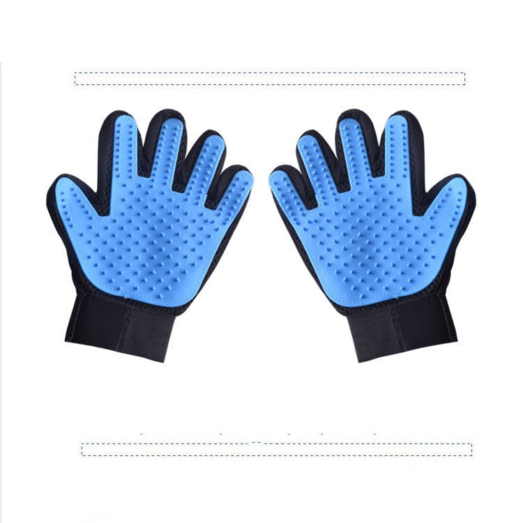 Sky blue new Deshedding Dog Hair Grooming Gloves