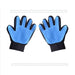 Sky blue new Deshedding Dog Hair Grooming Gloves