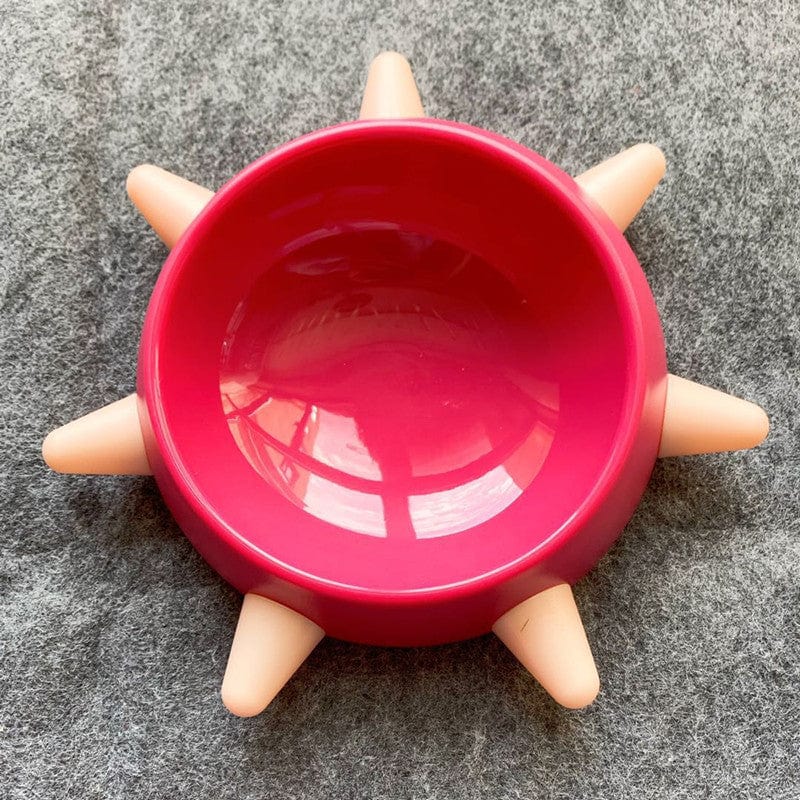 Spiked Collar Shaped Dog Bowl