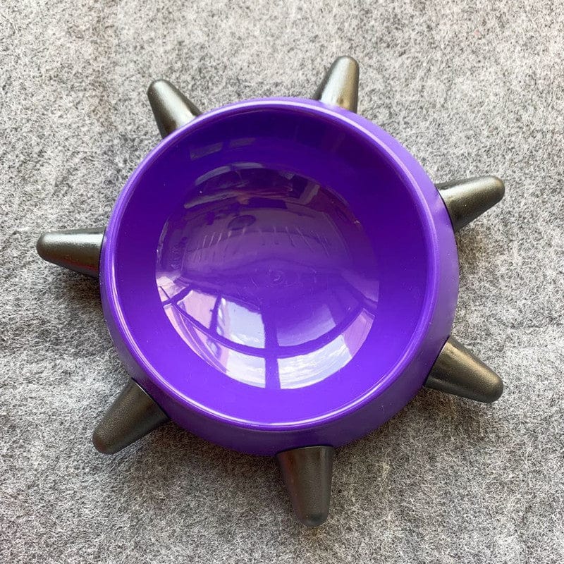 Spiked Collar Shaped Dog Bowl