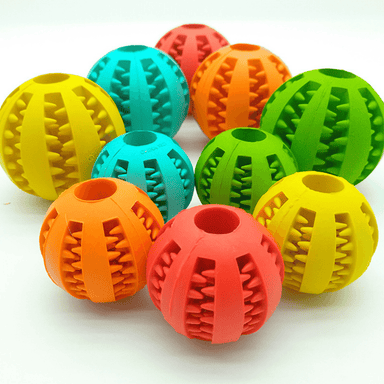 Teeth Cleaning Treat Ball Dog Chew Toy