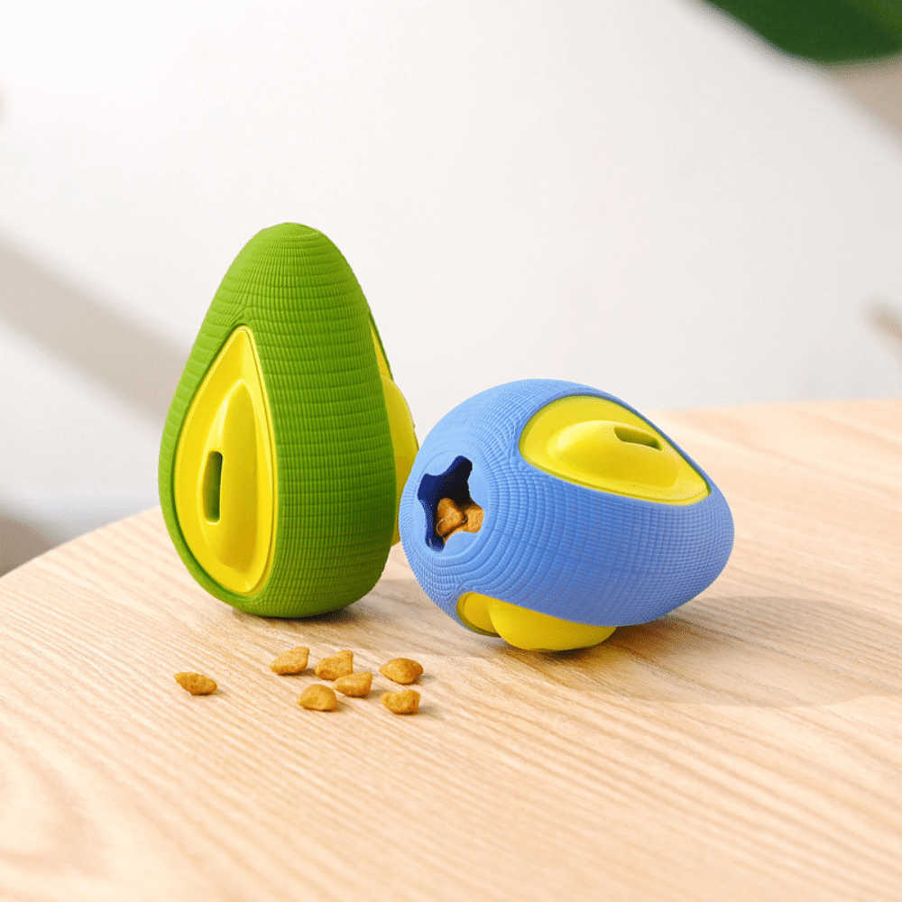 Treat Dispensing Avocado Dog Chew Toy