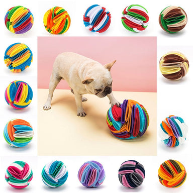 Treat Dispensing Dog Snuffle Ball Toy