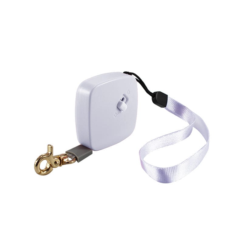 White / A Mini Portable Dog Leash Automatic Flexible 2M Rope