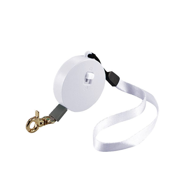 White / B Mini Portable Dog Leash Automatic Flexible 2M Rope