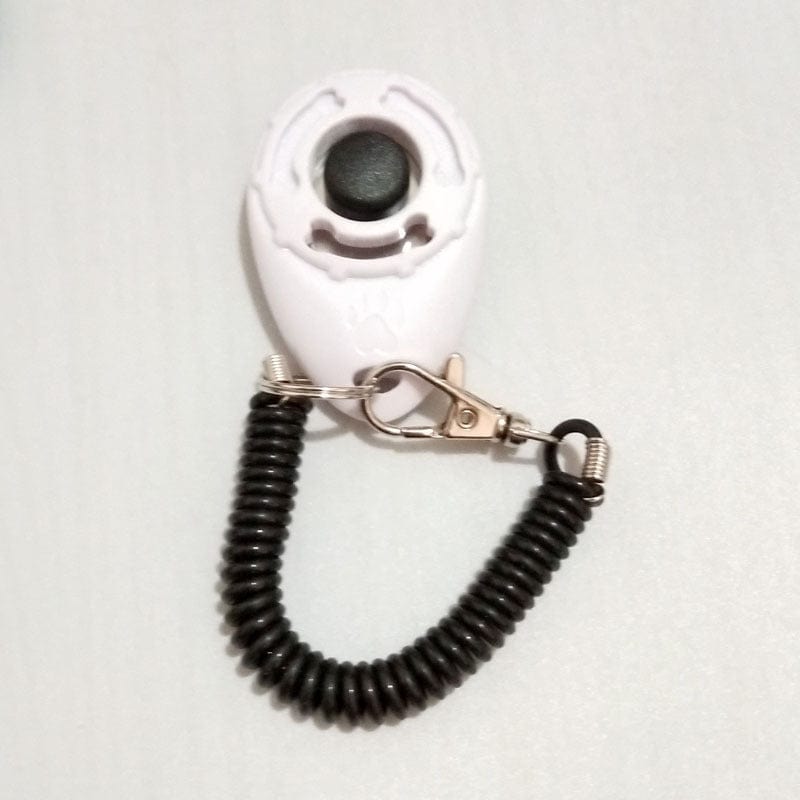 White Dog training dog clicker pet supplies