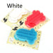 White Foot-shaped Pet Dog Bathing Massage Brush