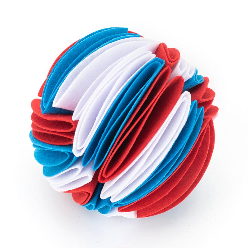 White red blue / L Treat Dispensing Dog Snuffle Ball Toy