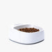 White / S Pet weighing dog food bowl