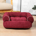 Wine Red / 2XL Dog Sofa Bed Sleeping Bag Kennel Cat Puppy Sofa Bed Pet House Winter Warm Beds Cushion