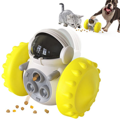 Yellow New Tumbler Balance Car Pet Supplies Dog Training Toys