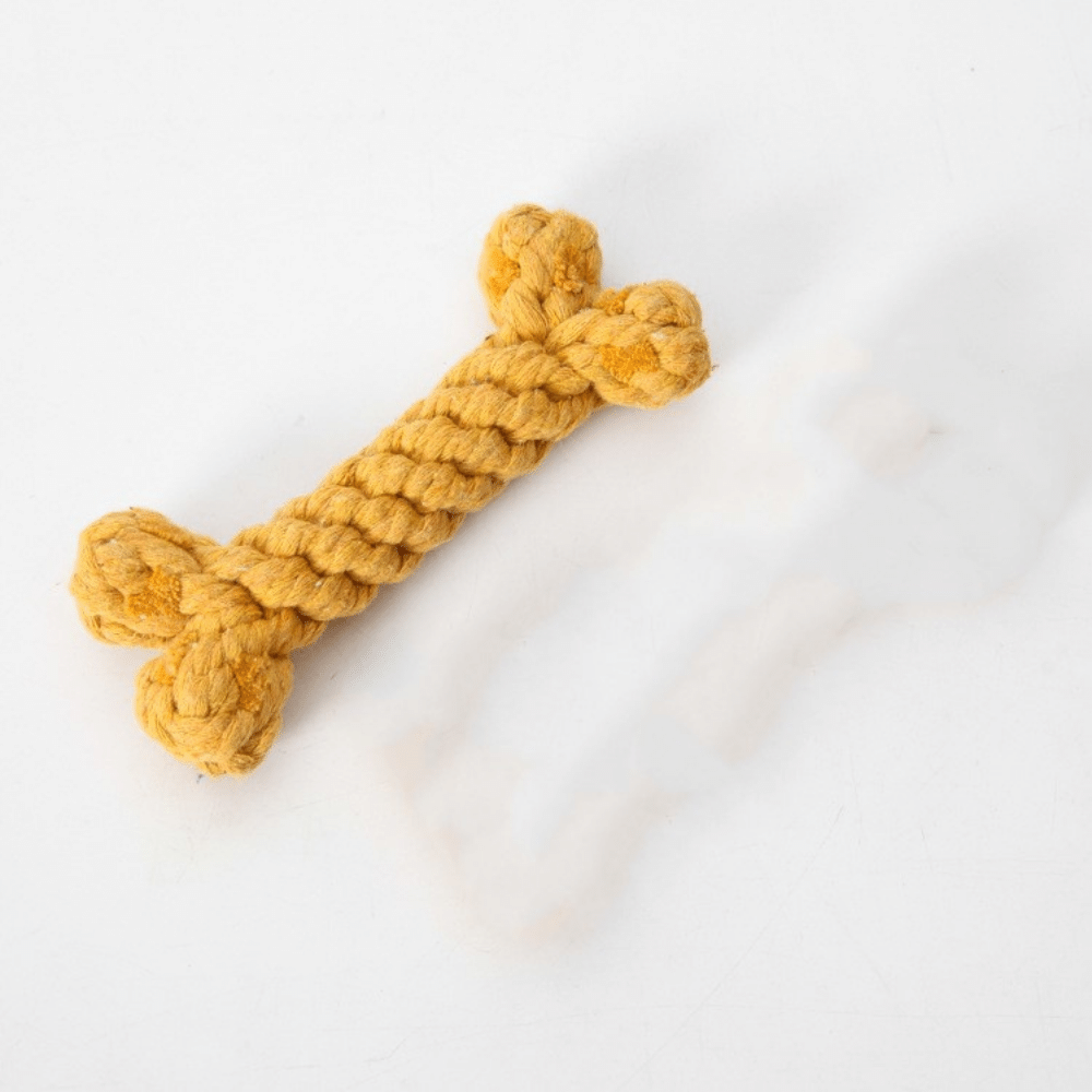 Yellow Pet toy dog toy bone