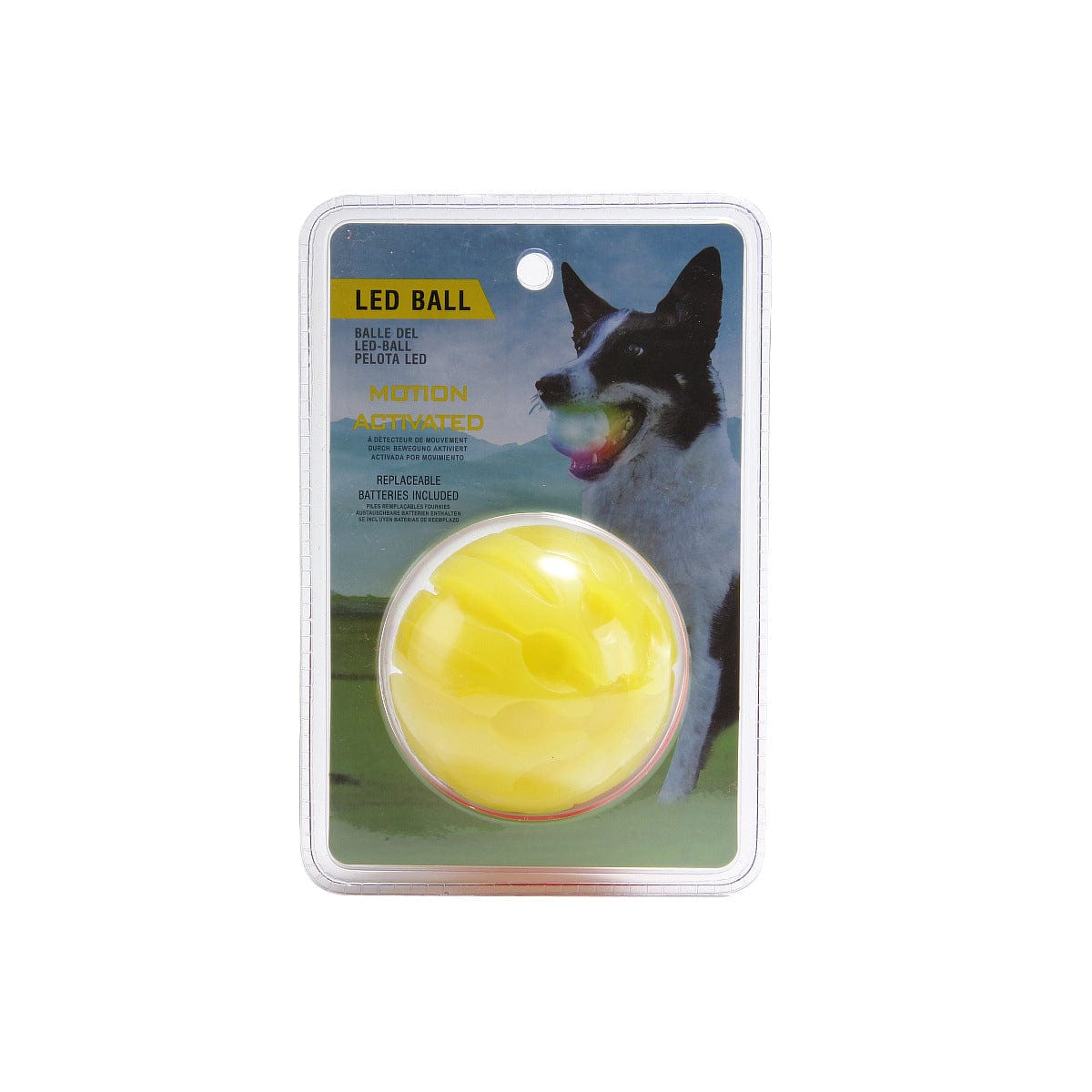 Yellow / S LED glowing pet dog biting ball