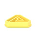 Yellow Triangle Shaped Slow Feeder Bowl